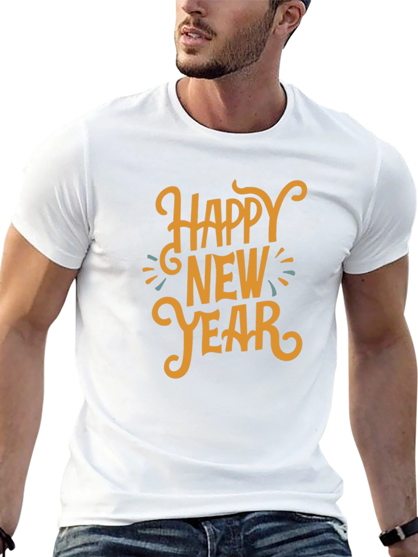 Happy New Year Graphic Tee - Stylish Holiday Shirt