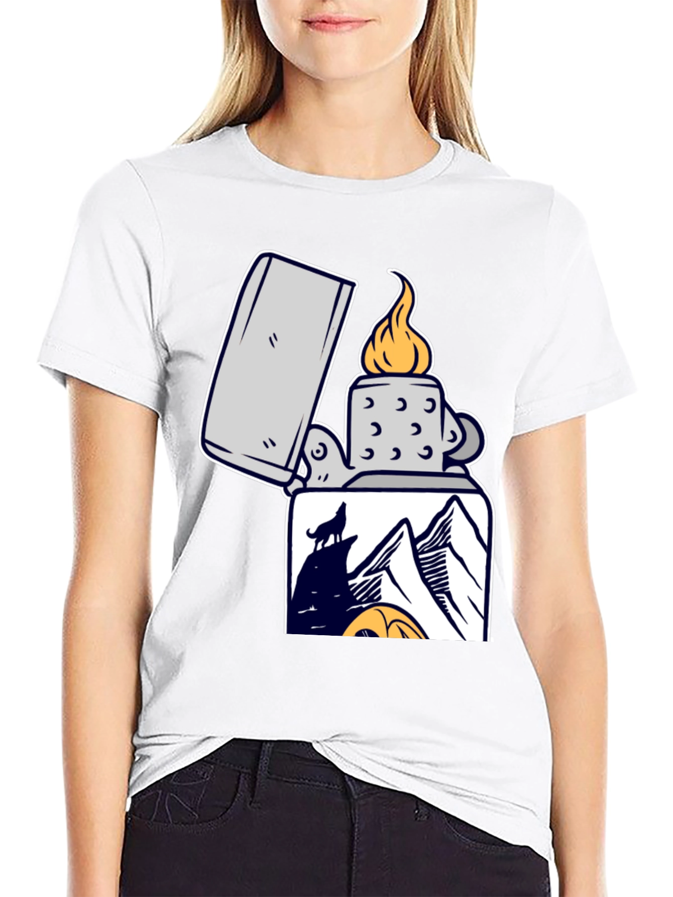 Wolf Mountain Lighter Graphic Tee