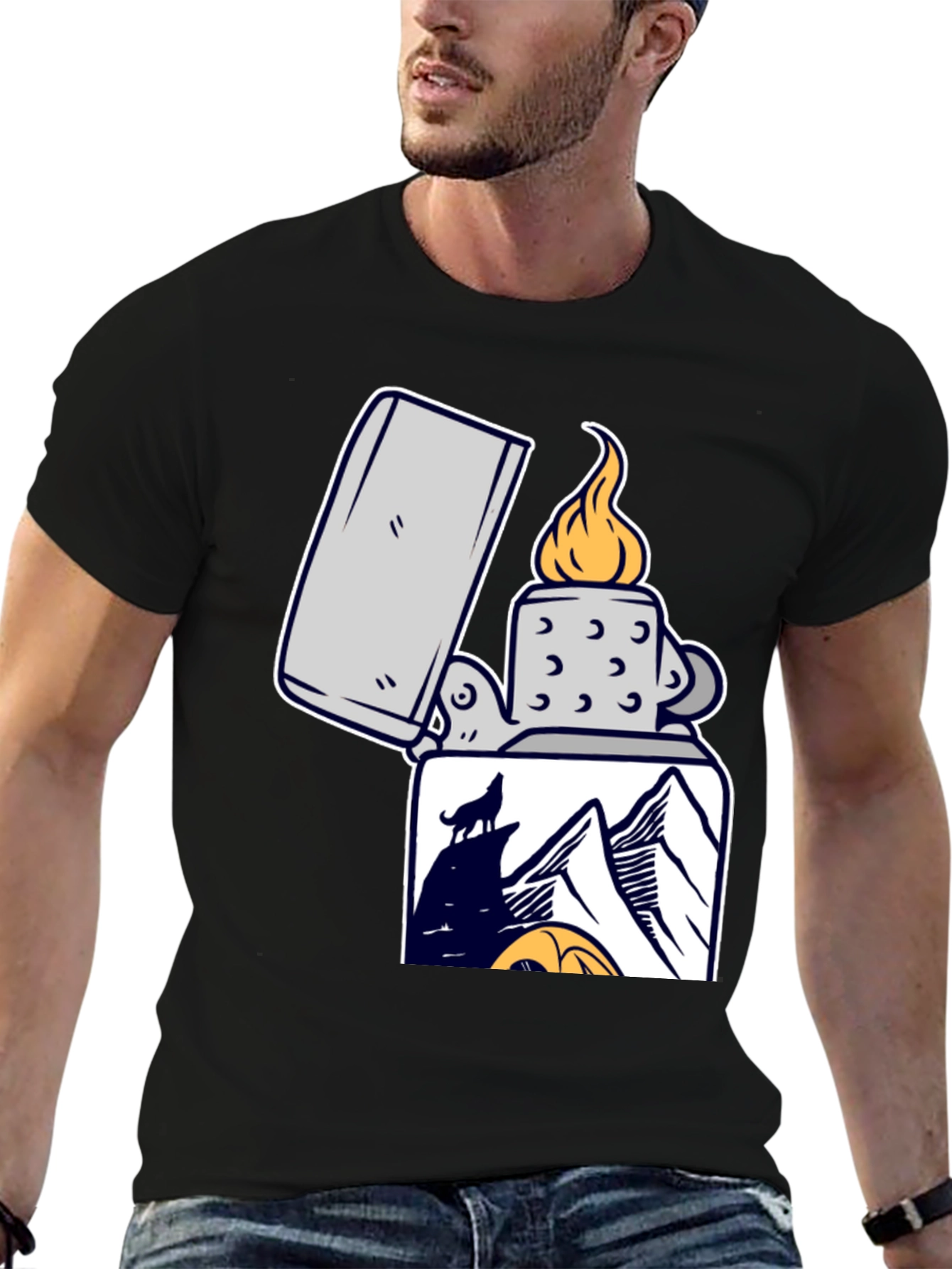 Wolf Mountain Lighter Graphic Tee