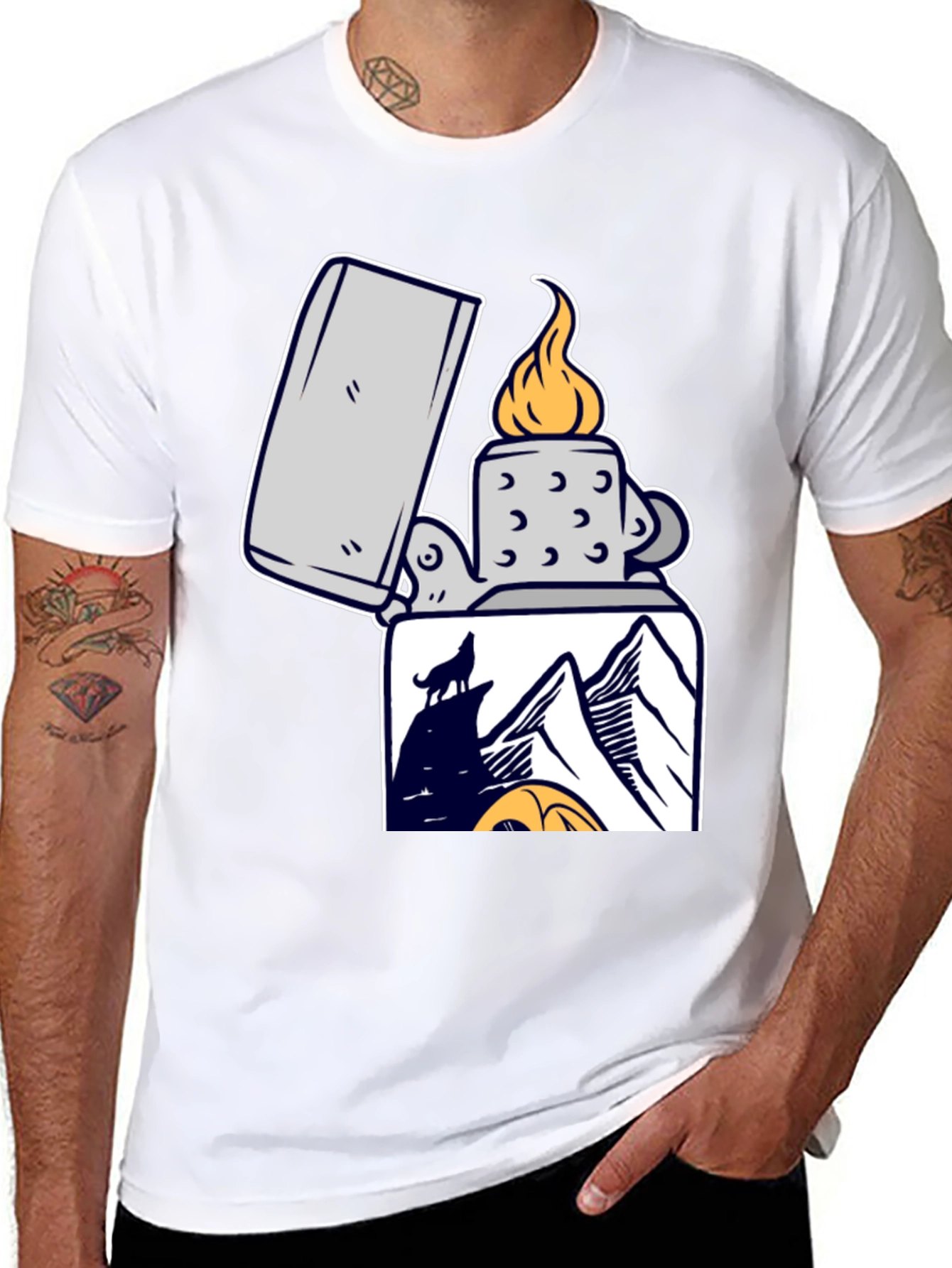 Wolf Mountain Lighter Graphic Tee