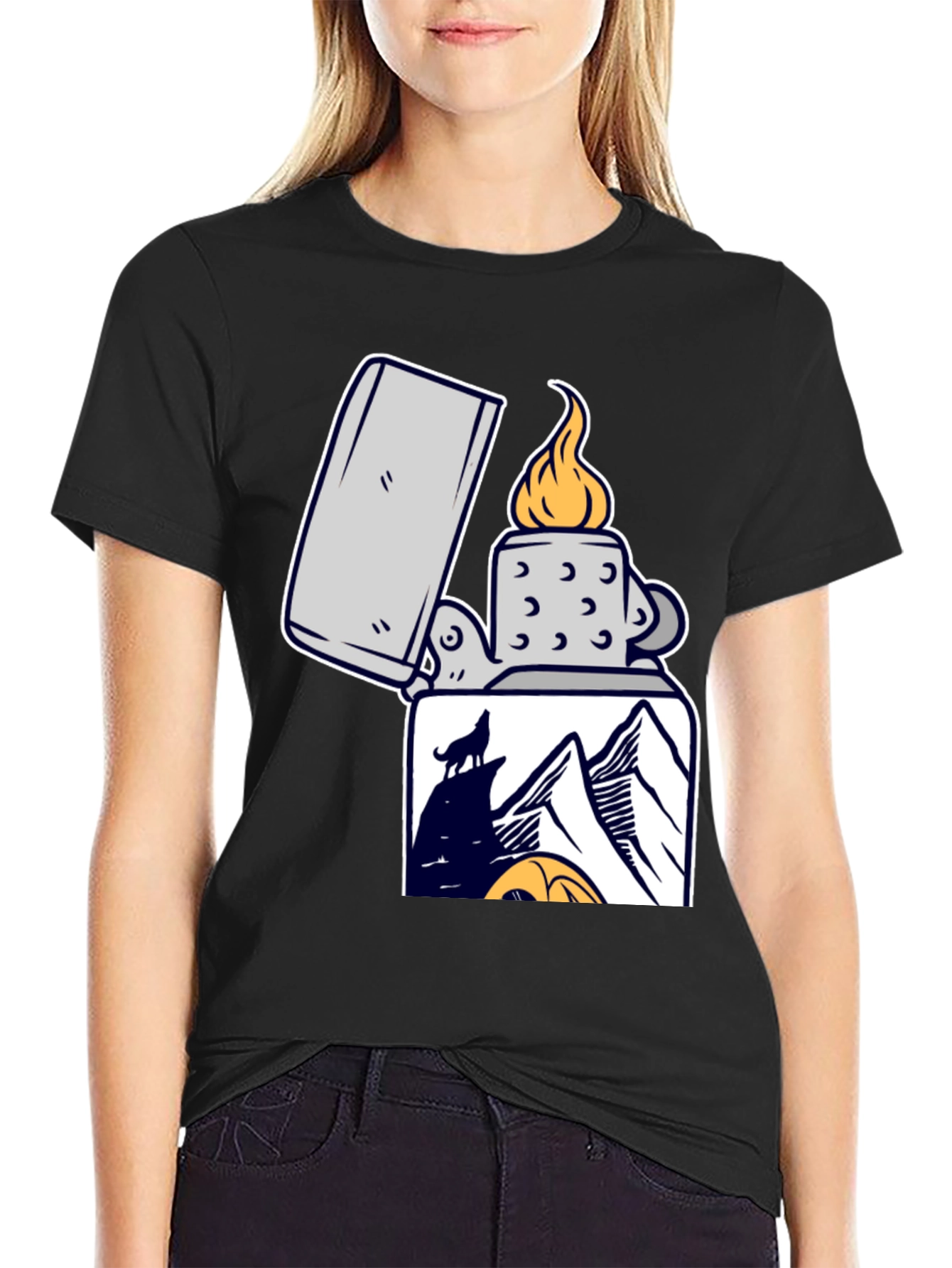 Wolf Mountain Lighter Graphic Tee