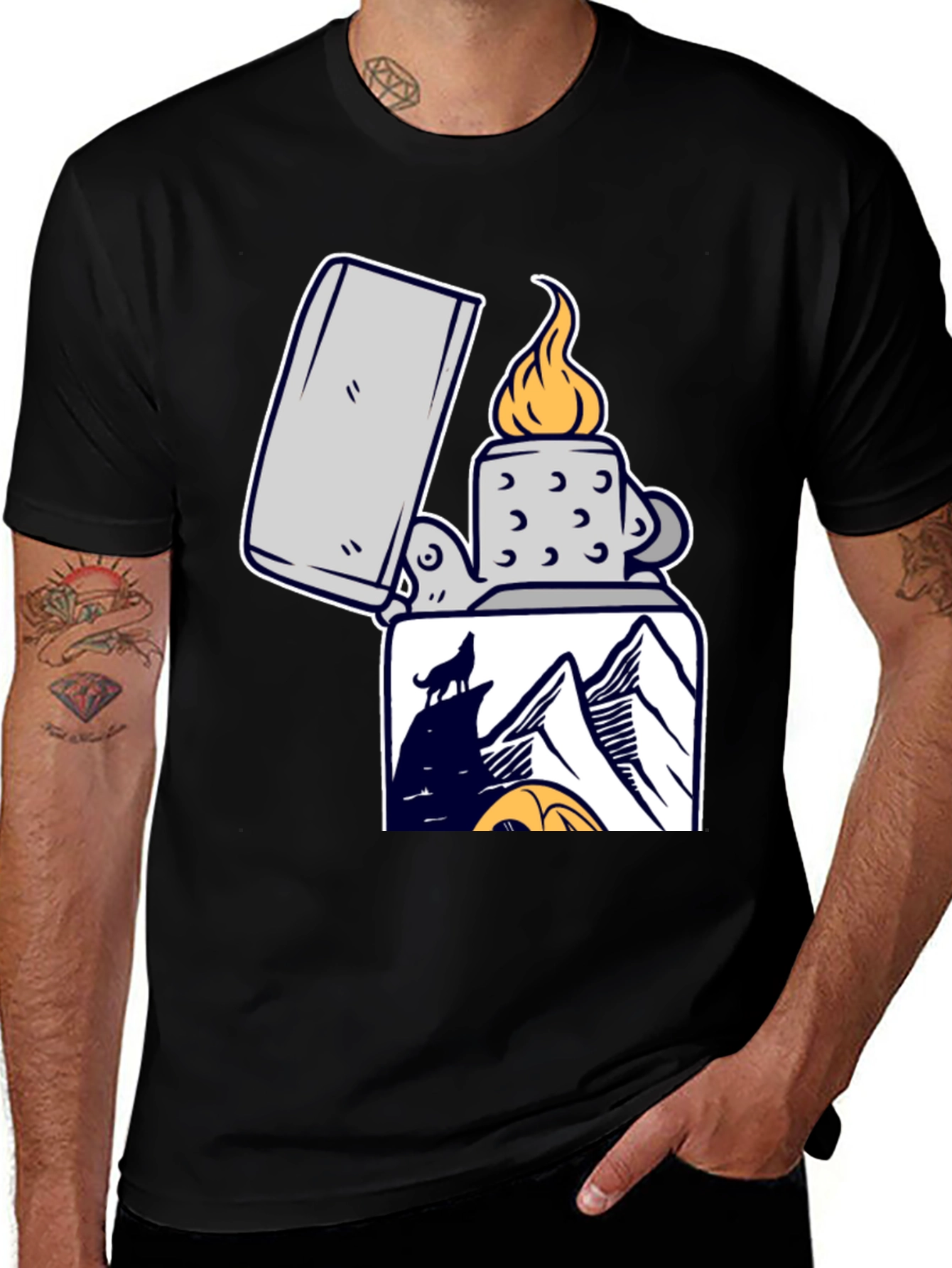 Wolf Mountain Lighter Graphic Tee