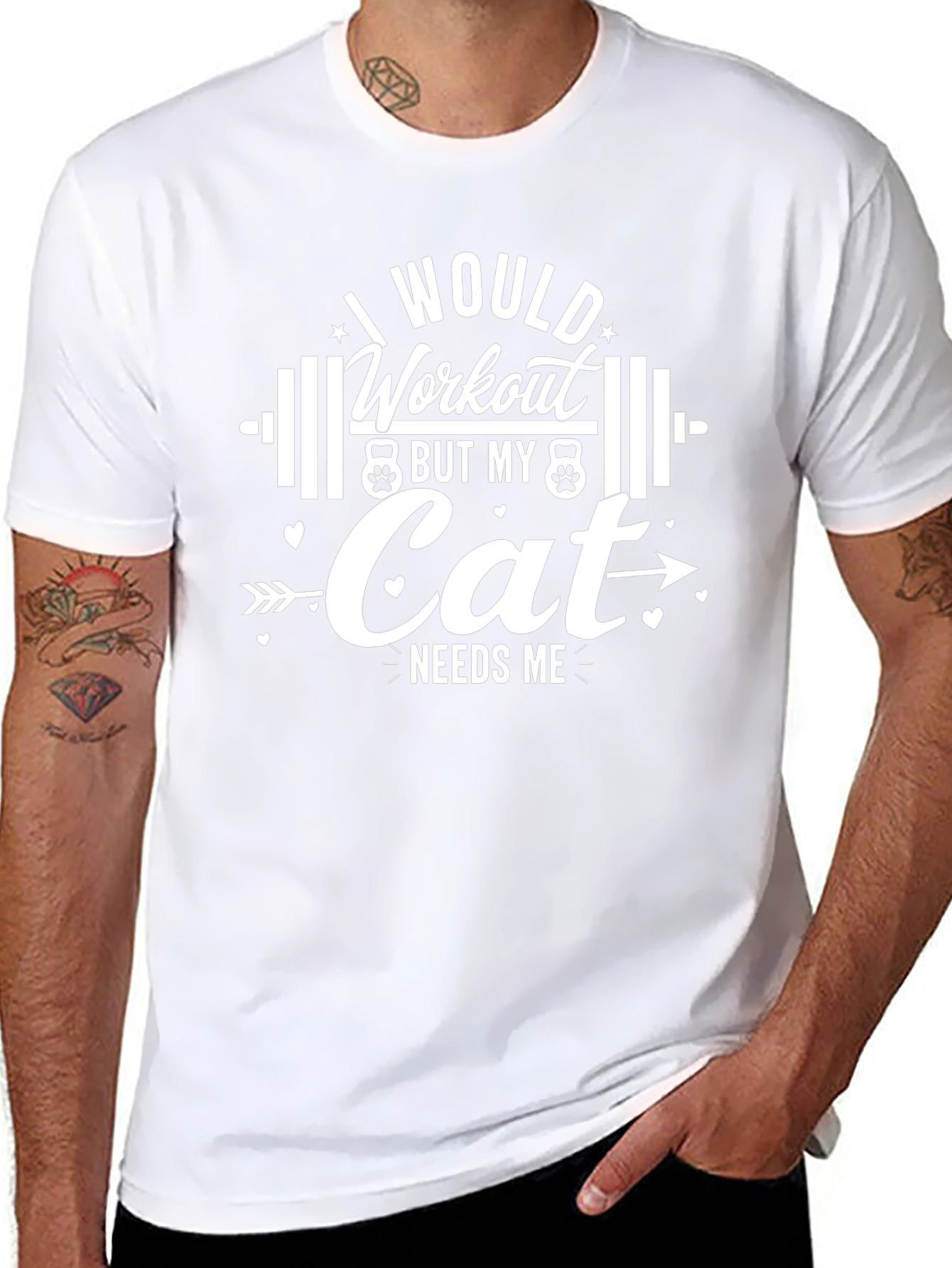Funny Cat Workout T-Shirt