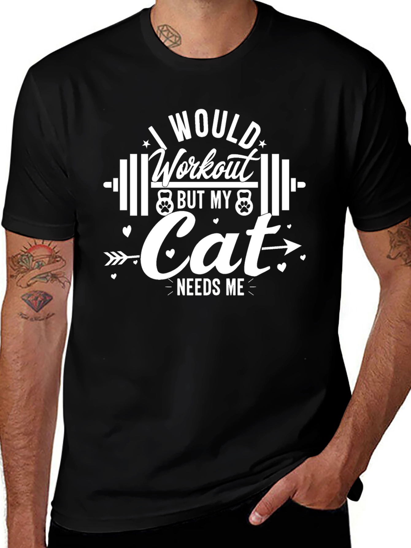 Funny Cat Workout T-Shirt
