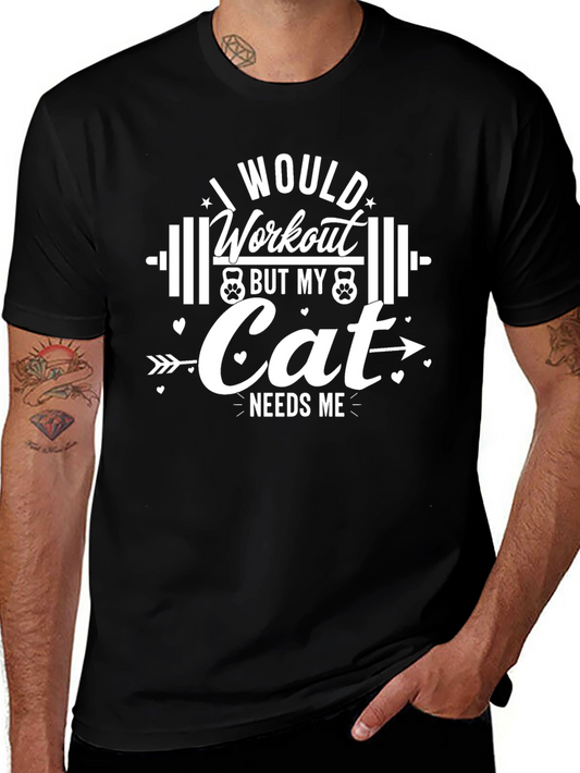 Funny Cat Workout T-Shirt