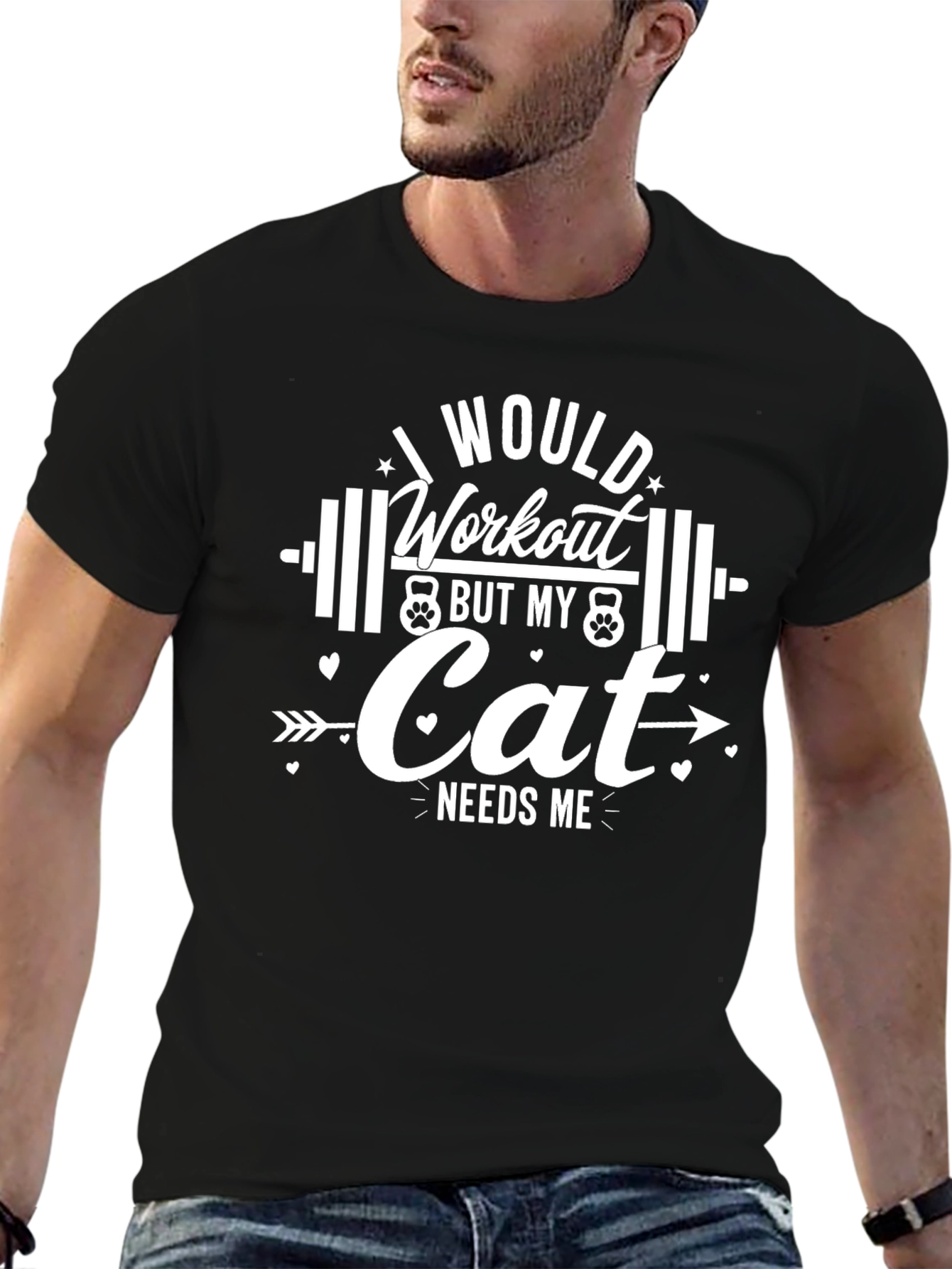 Funny Cat Workout T-Shirt