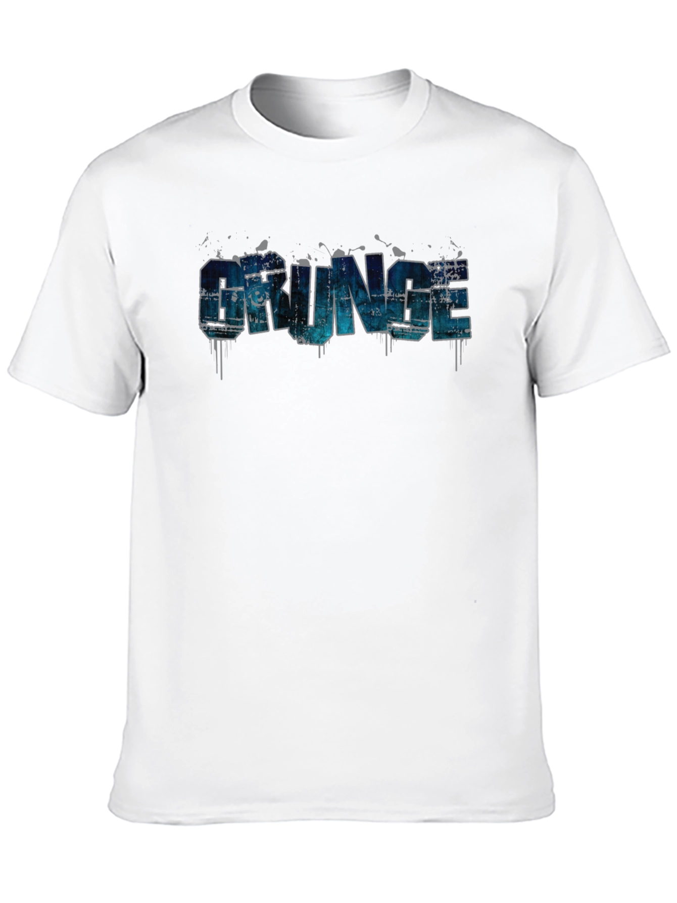 Grunge Style Graphic Print T-Shirt