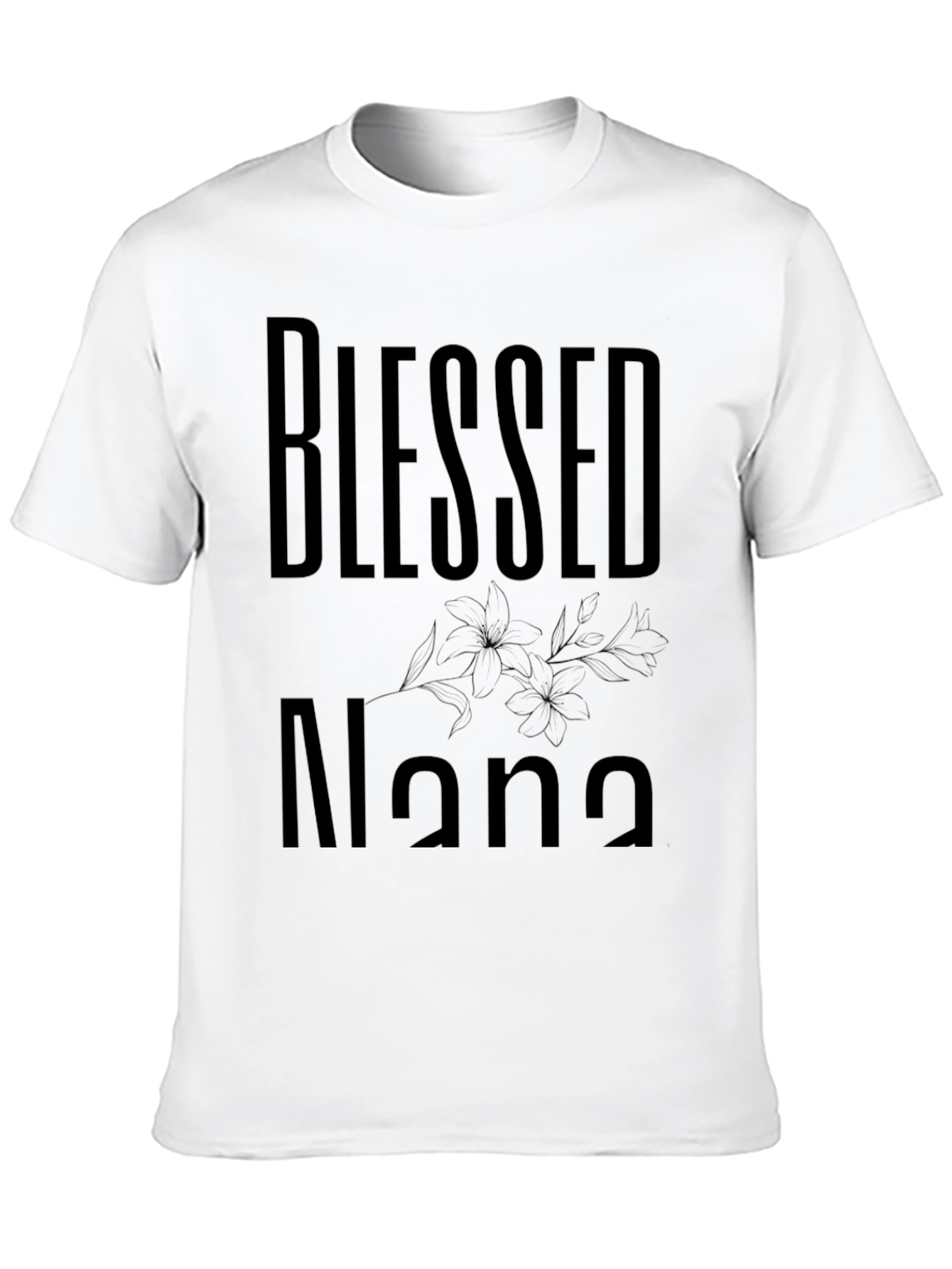 Blessed Nana Black T-Shirt