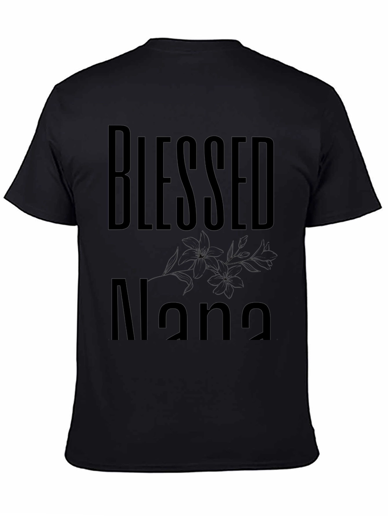 Blessed Nana Black T-Shirt