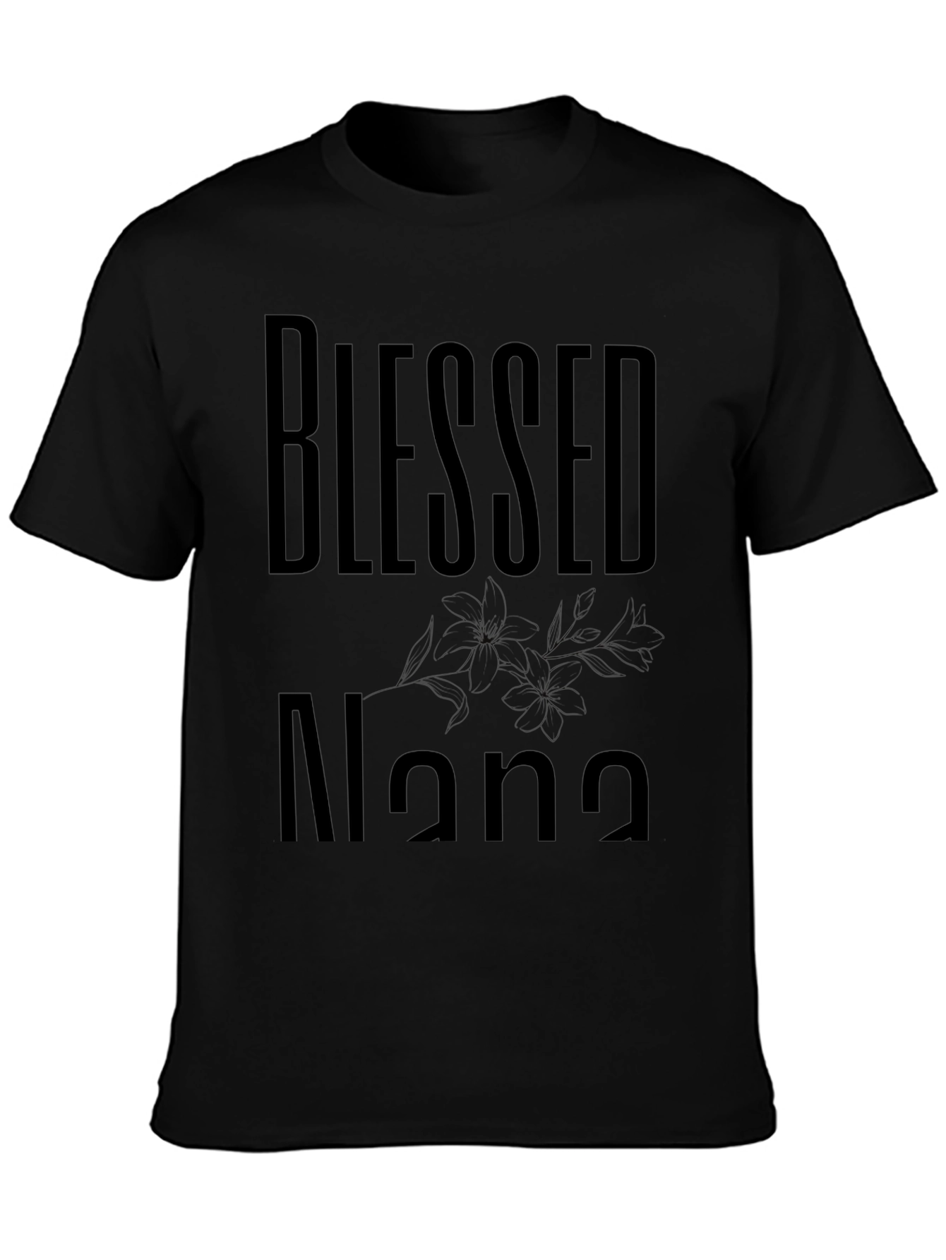 Blessed Nana Black T-Shirt