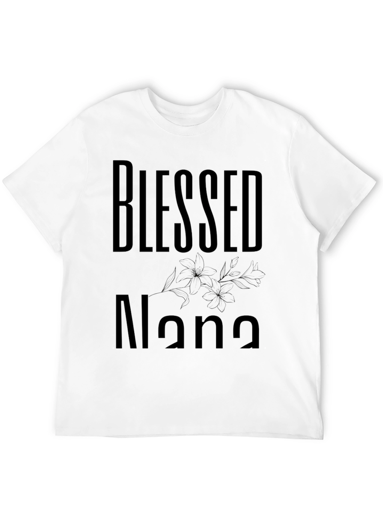 Blessed Nana Black T-Shirt
