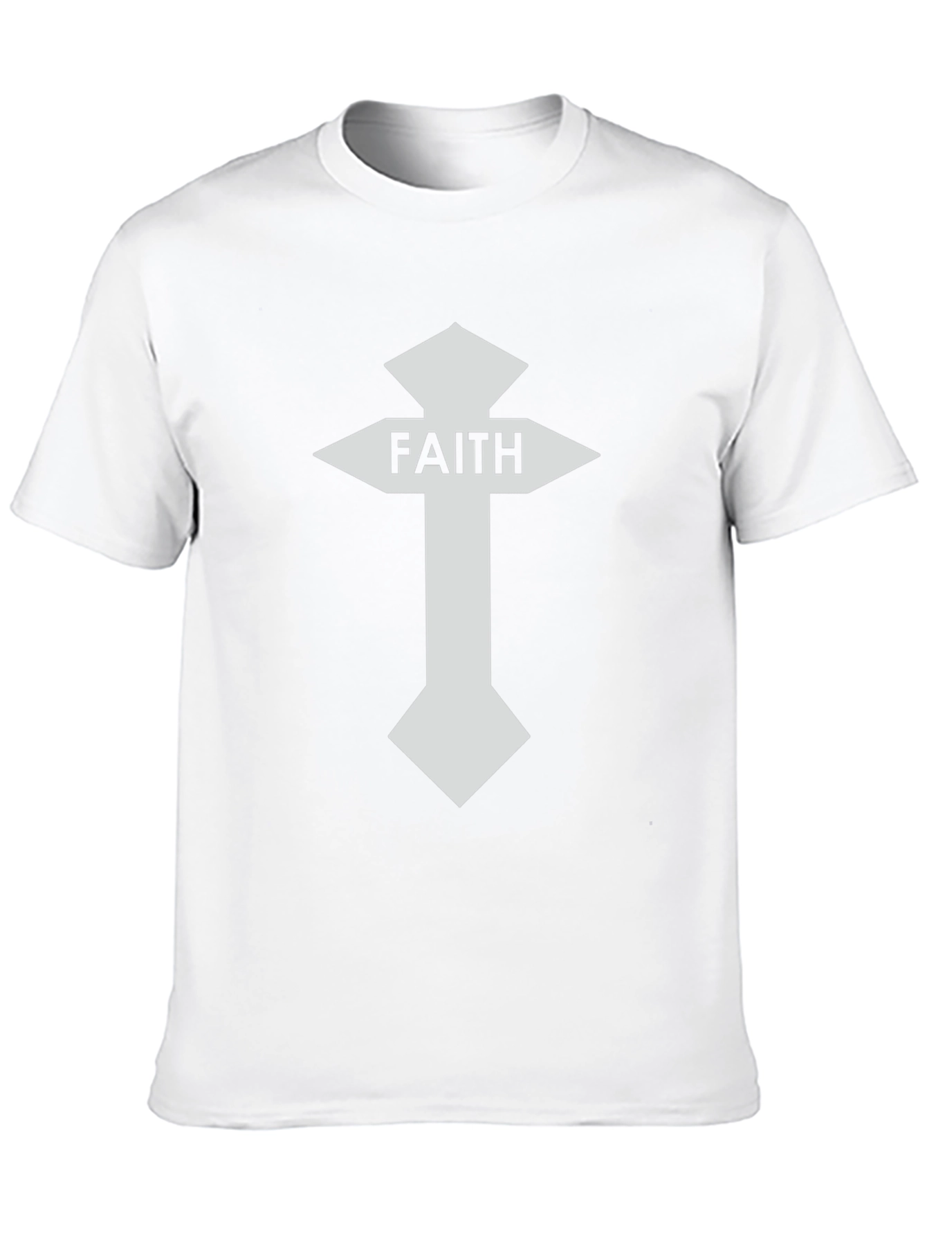Faith Cross Graphic Tee - Black Christian T-Shirt