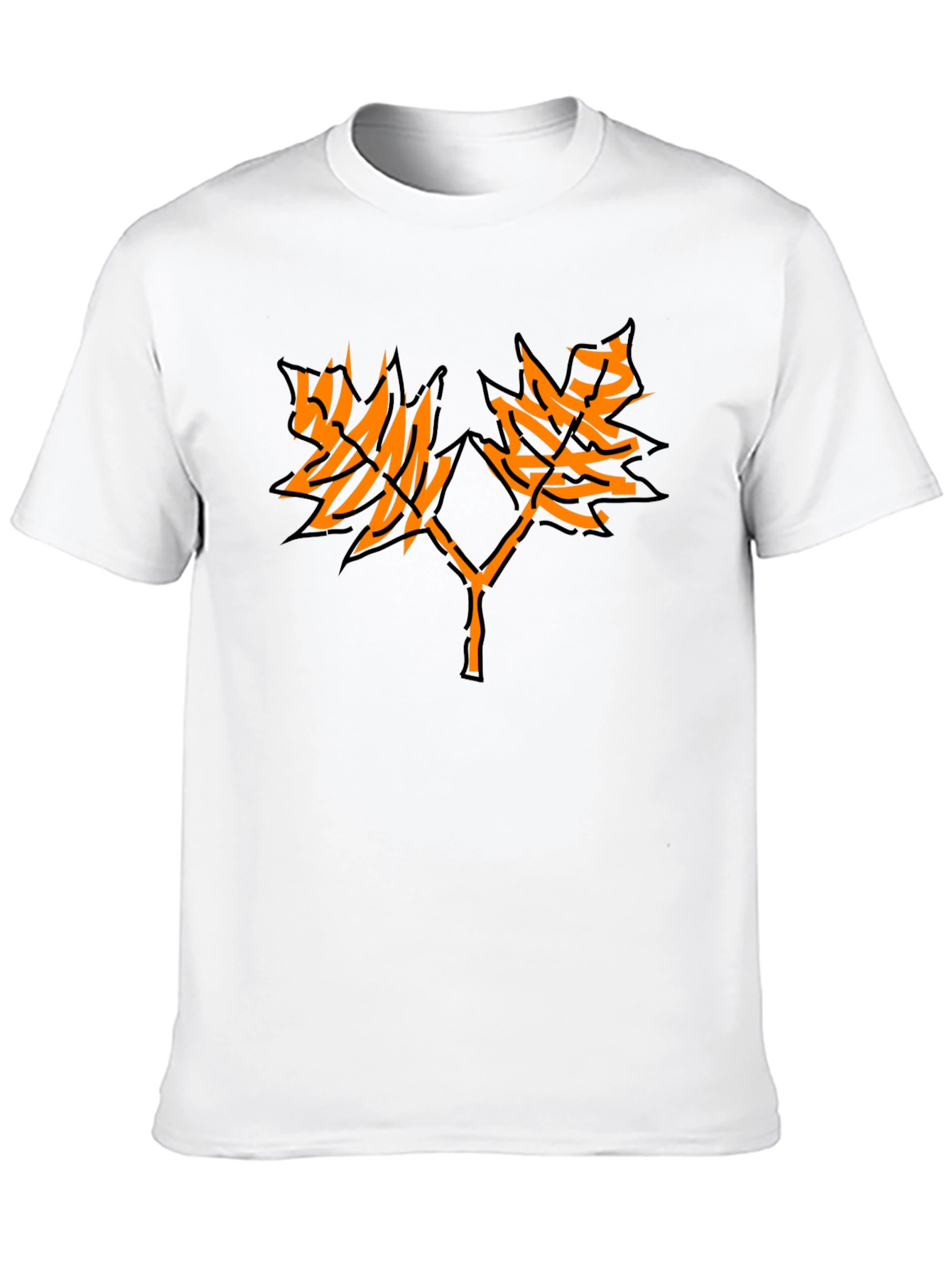 Maple Leaf Graphic Black T-Shirt