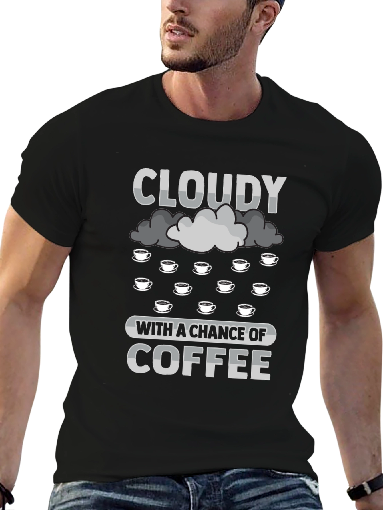 Cloudy with a Chance of Coffee T-Shirt