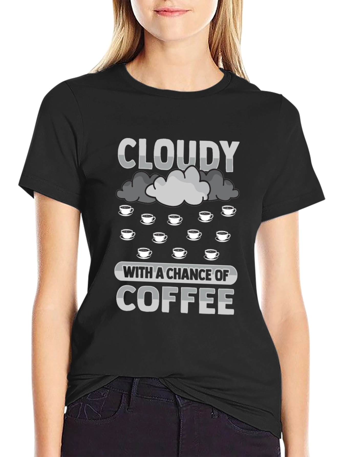 Cloudy with a Chance of Coffee T-Shirt