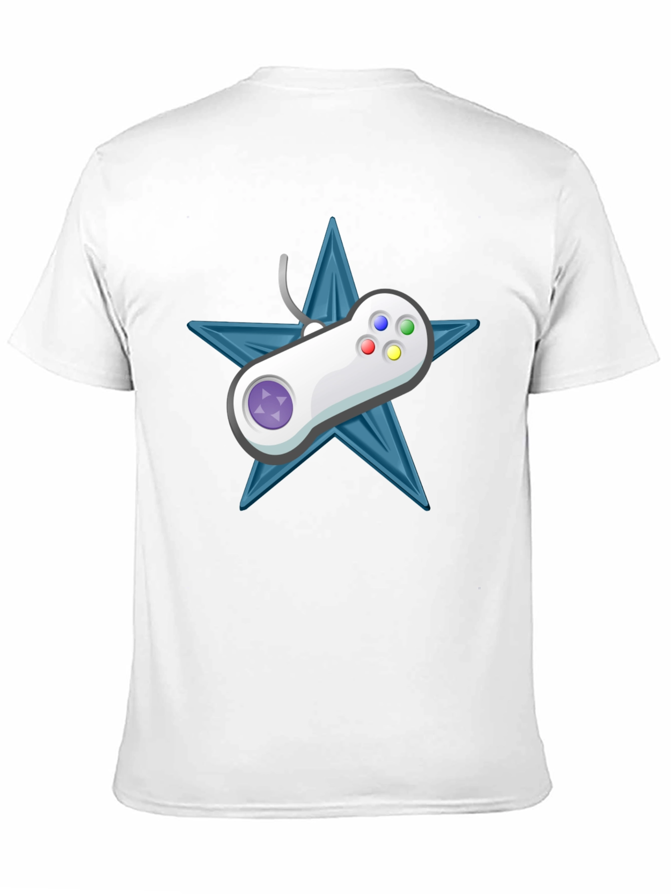 Retro Gamer Tee: Starry Controller Design