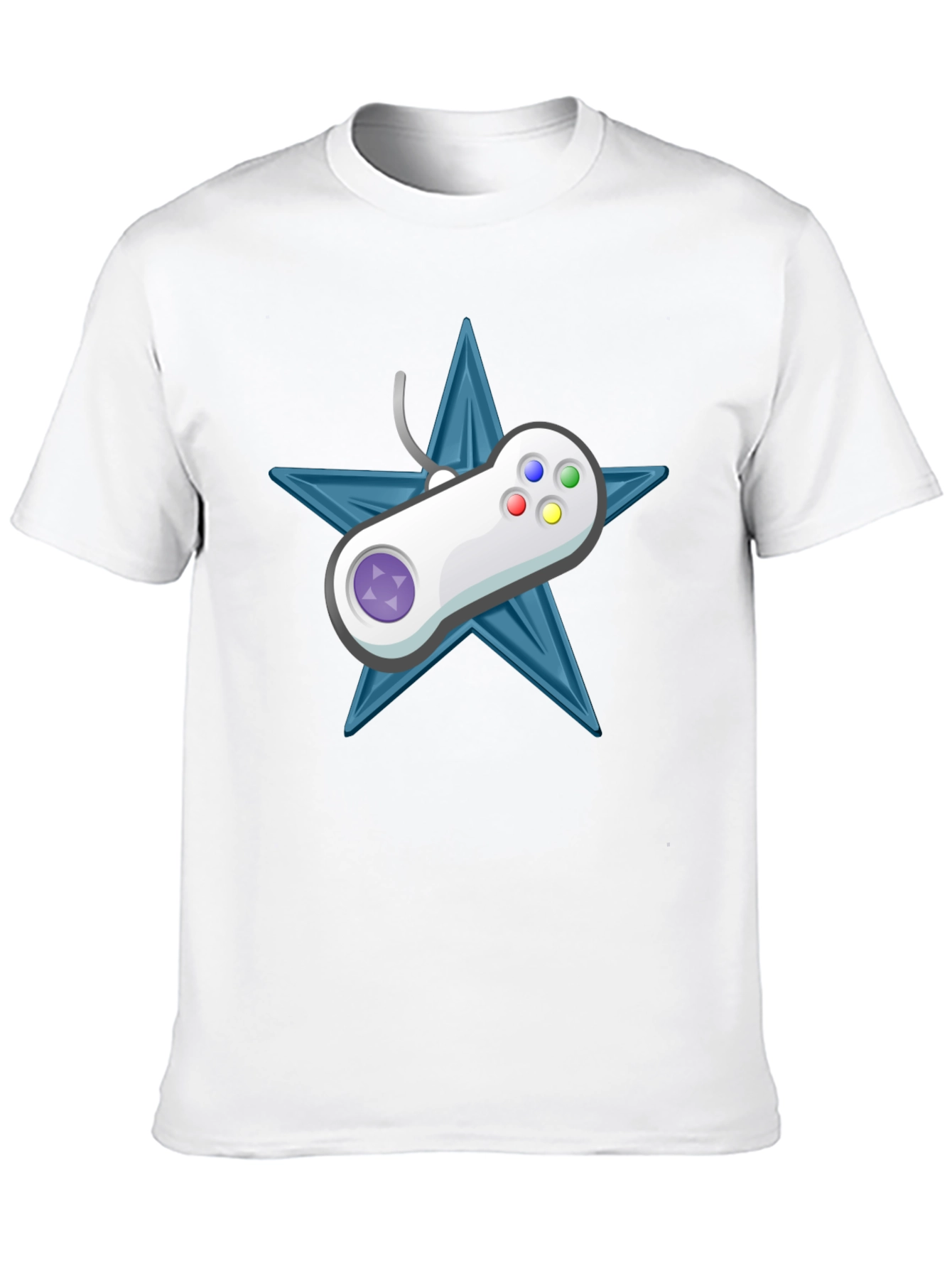 Retro Gamer Tee: Starry Controller Design