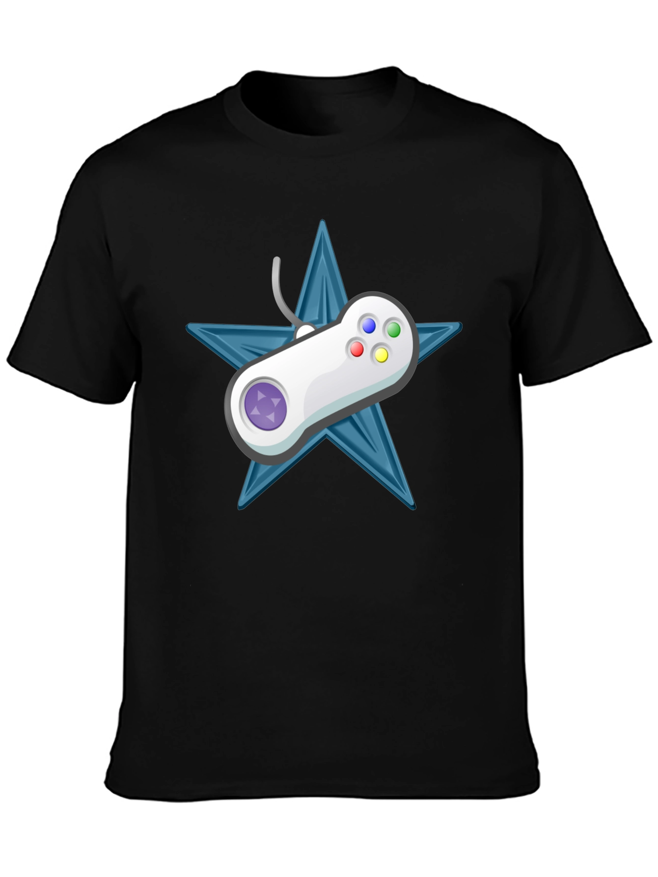 Retro Gamer Tee: Starry Controller Design