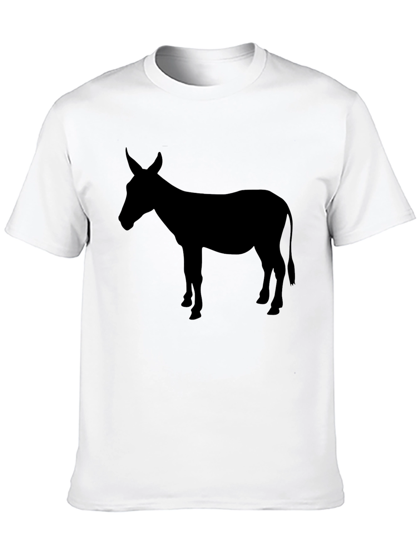 Black Donkey Silhouette Graphic T-Shirt