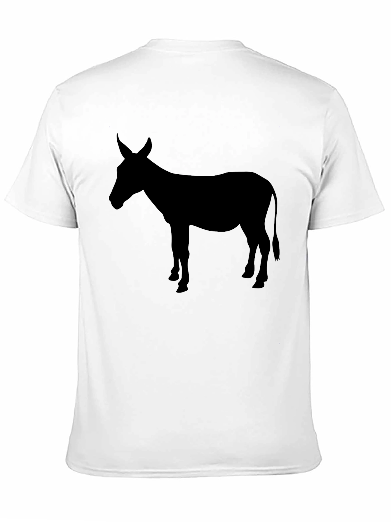 Black Donkey Silhouette Graphic T-Shirt