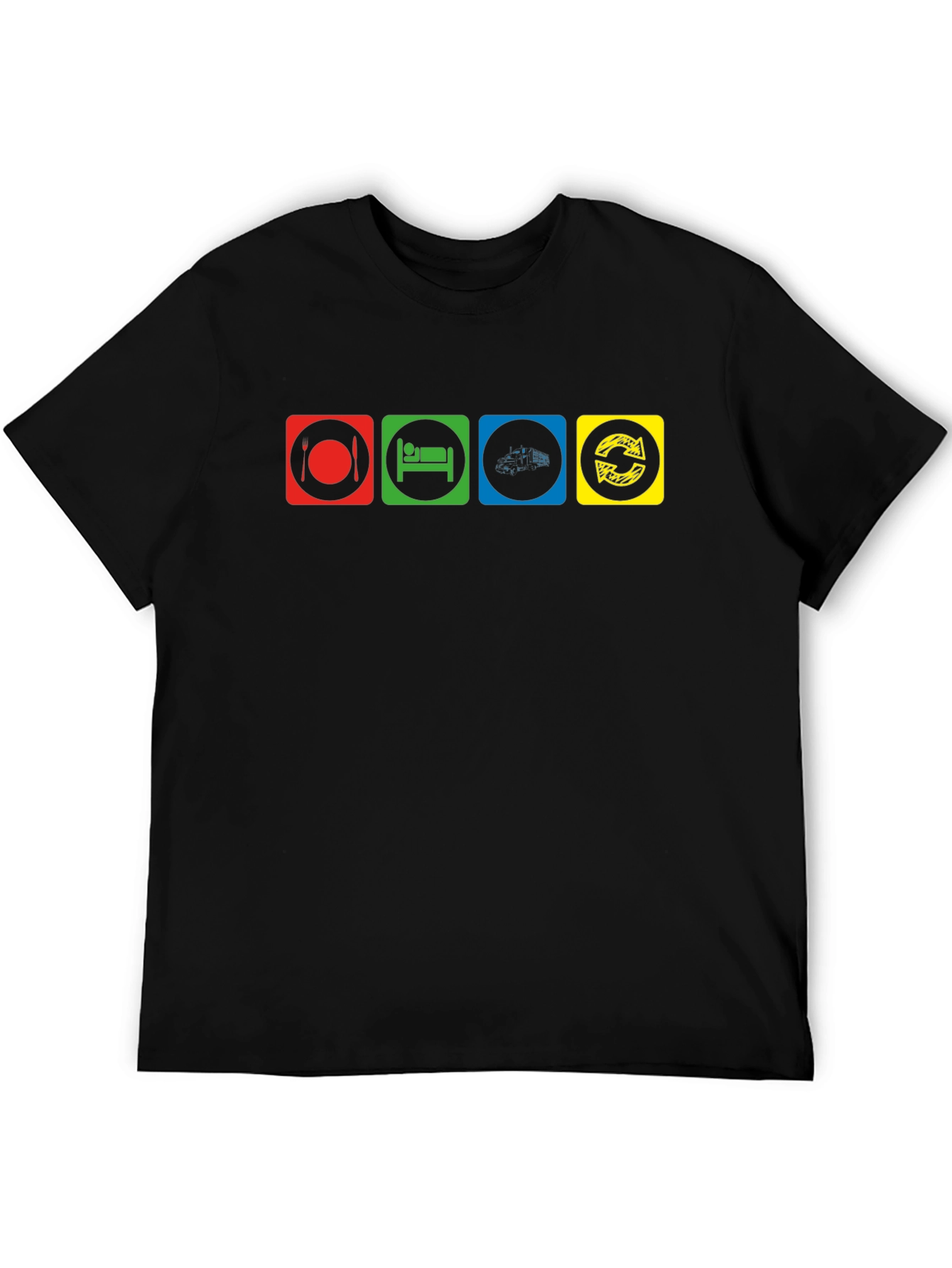 Eat Sleep Code Repeat Black T-Shirt