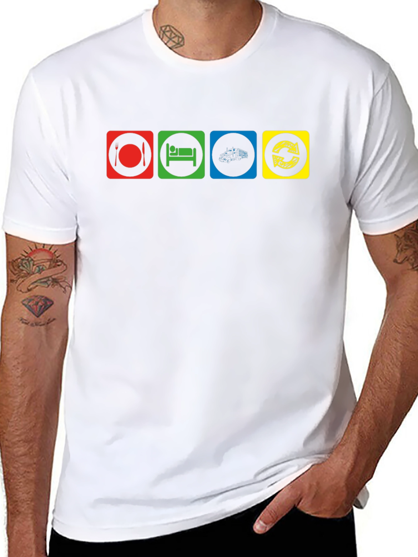 Eat Sleep Code Repeat Black T-Shirt