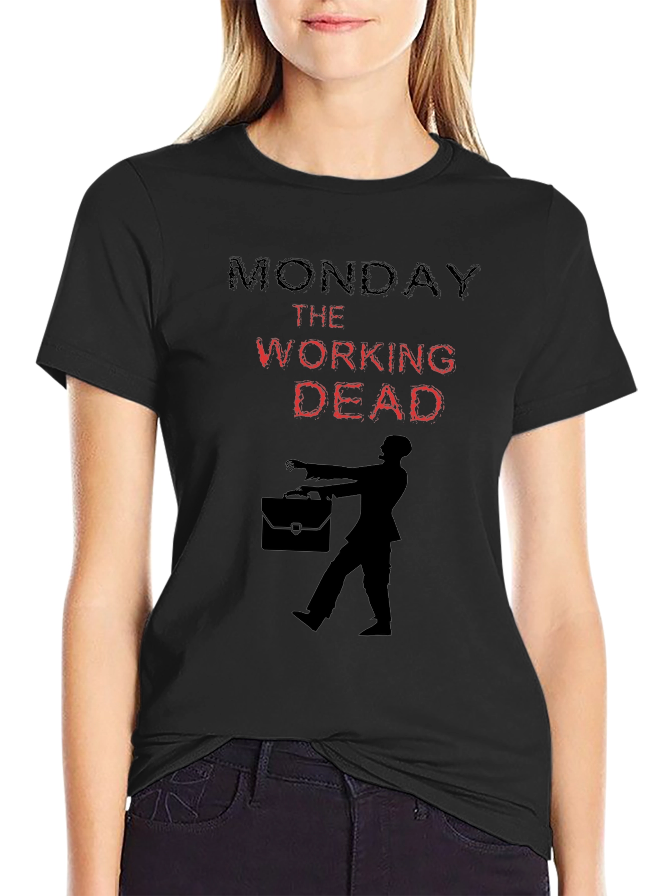 Monday The Working Dead Graphic T-Shirt