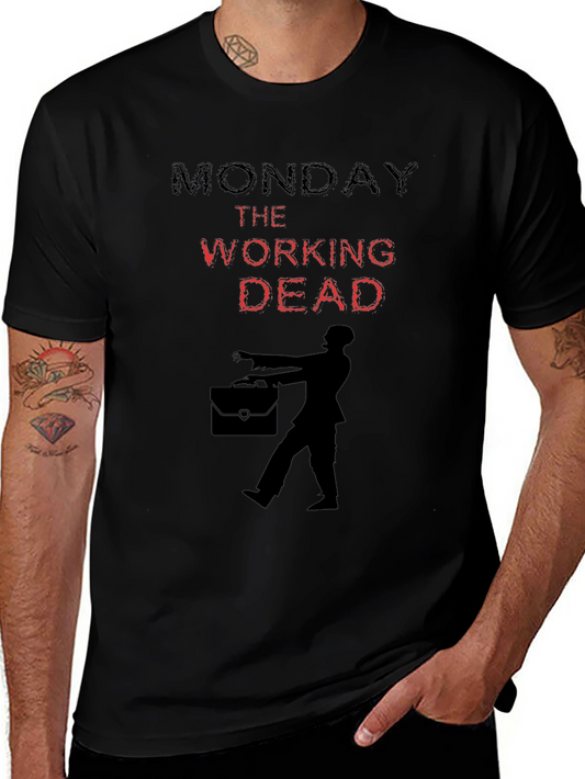 Monday The Working Dead Graphic T-Shirt
