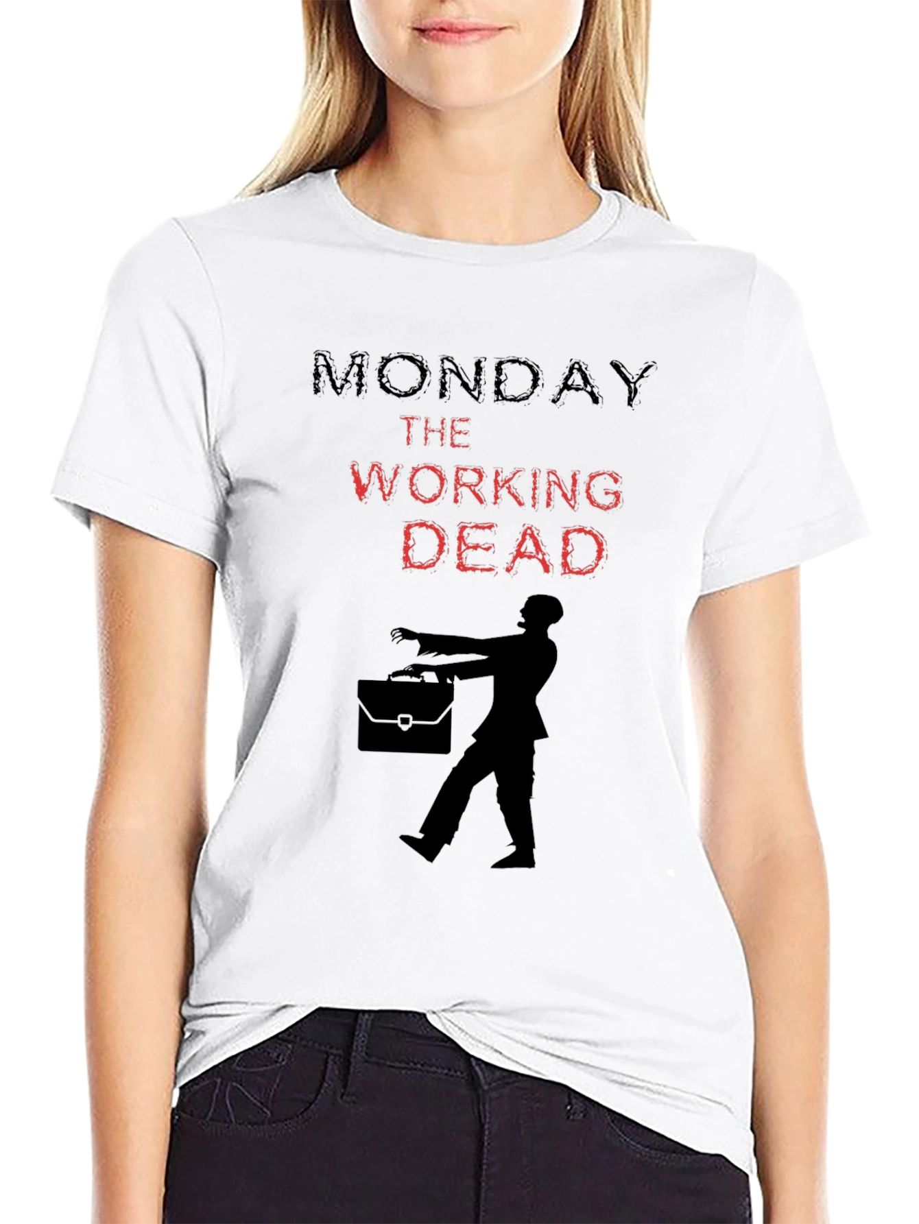 Monday The Working Dead Graphic T-Shirt