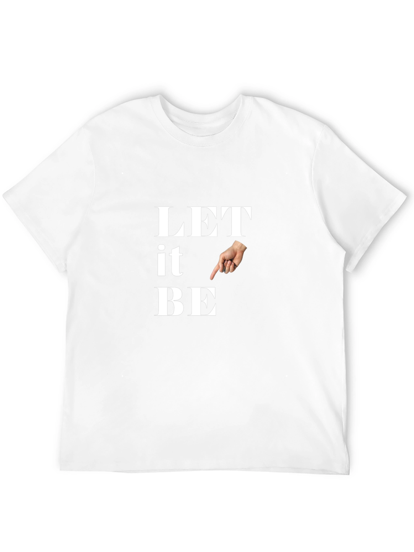 Let It Be Pointing Hand Graphic Tee