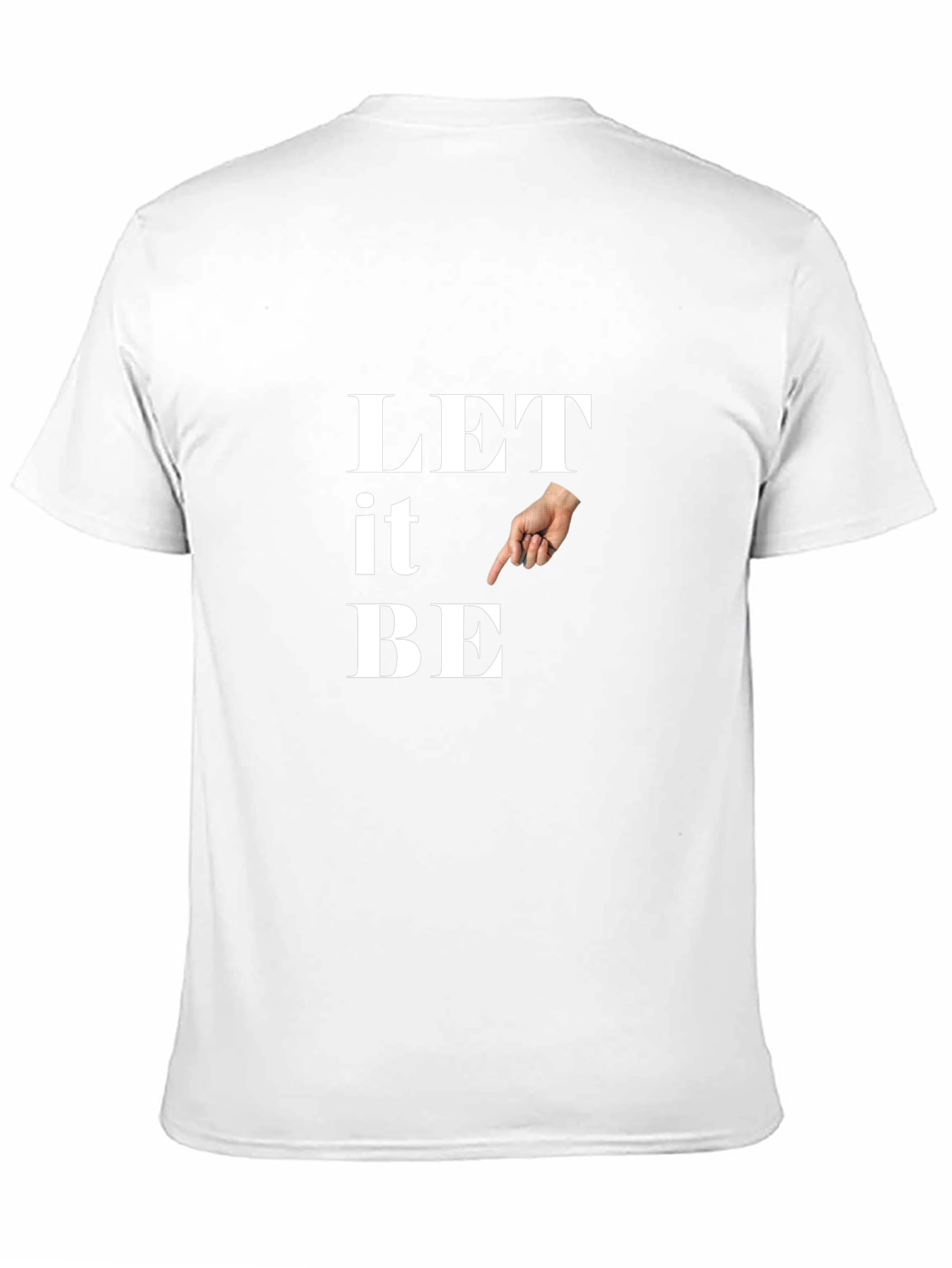 Let It Be Pointing Hand Graphic Tee