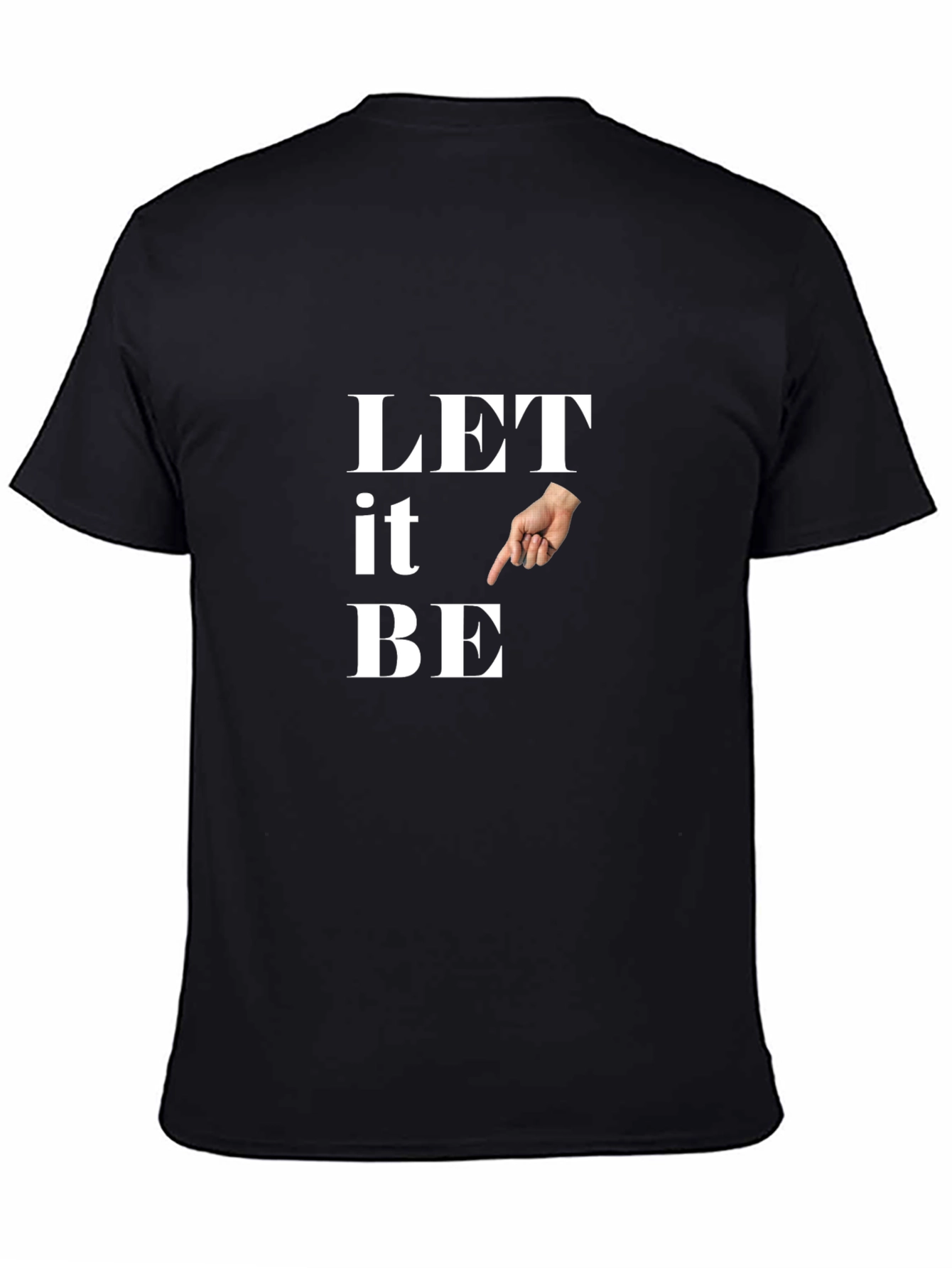 Let It Be Pointing Hand Graphic Tee