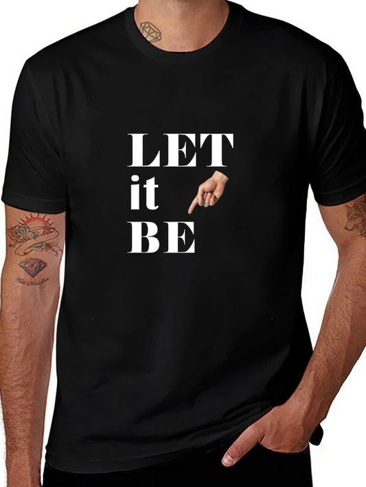 Let It Be Pointing Hand Graphic Tee