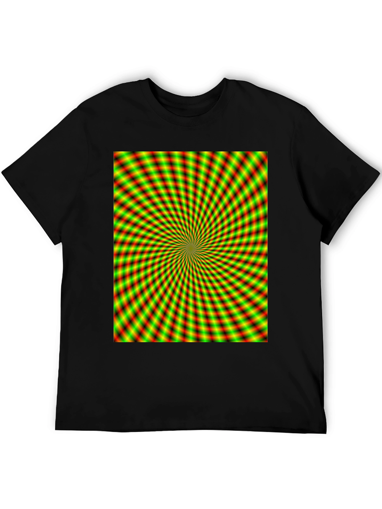 Psychedelic Illusion T-Shirt - Black Crew Neck