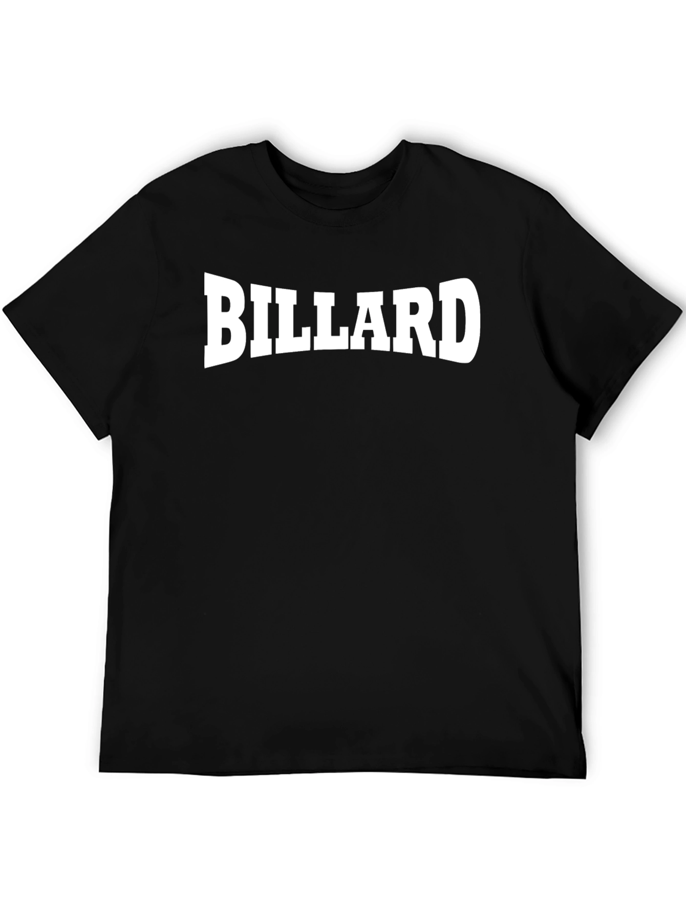 Billiard Graphic Tee - Classic Black Cotton T-Shirt