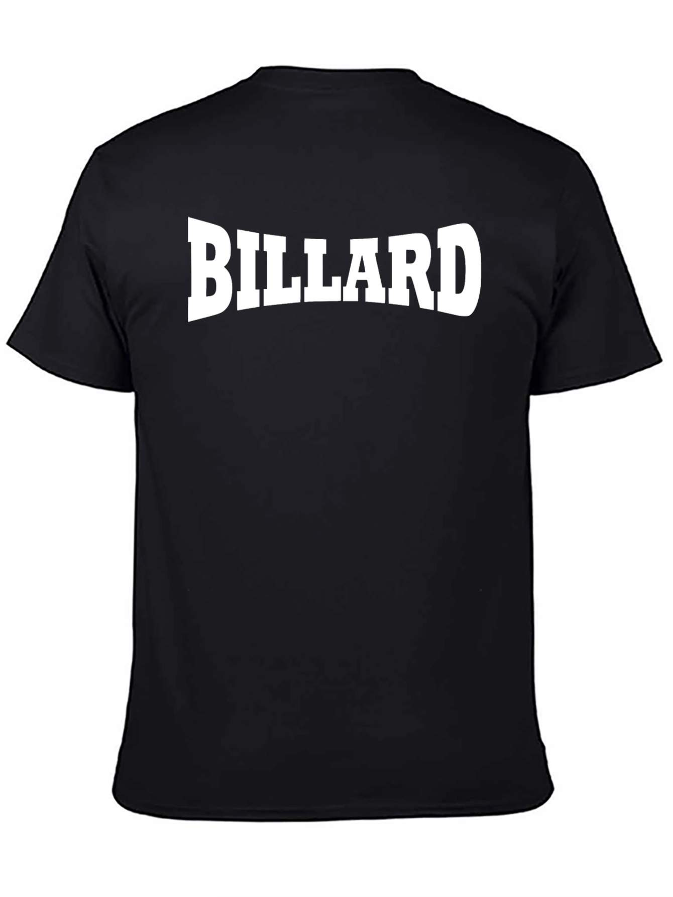 Billiard Graphic Tee - Classic Black Cotton T-Shirt