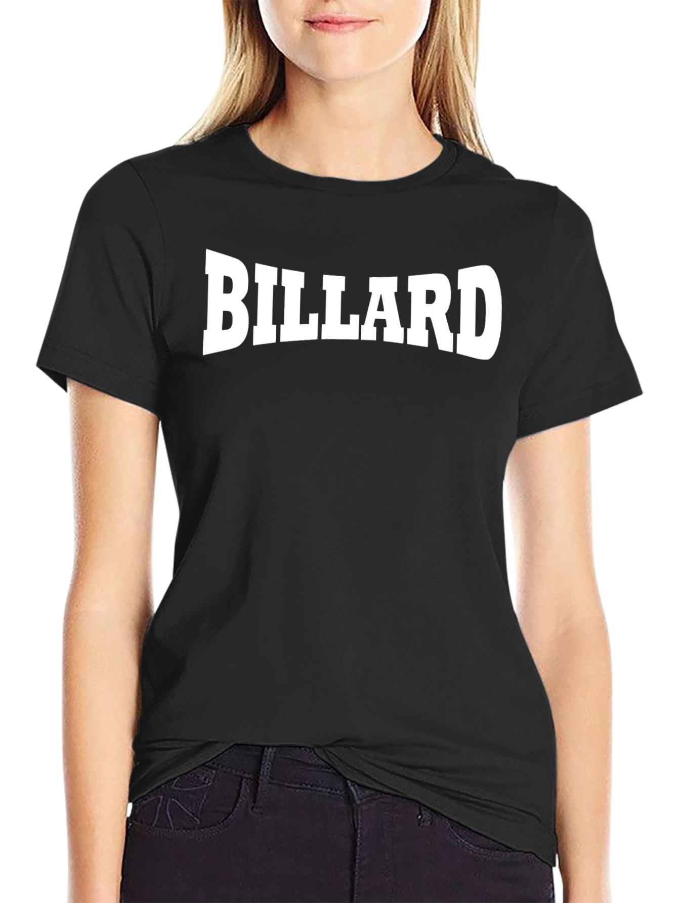 Billiard Graphic Tee - Classic Black Cotton T-Shirt