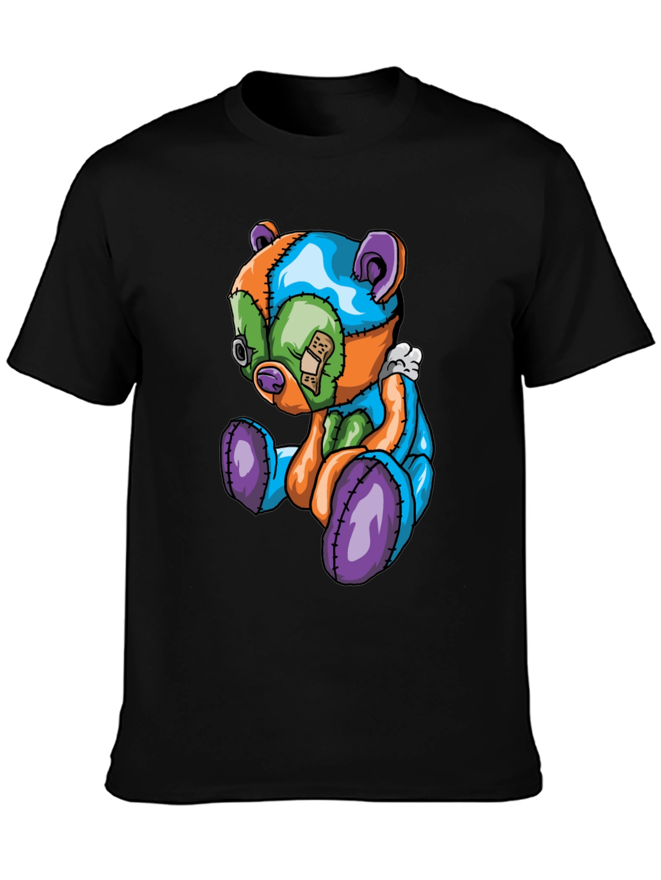 Patchwork Bear Graphic Tee