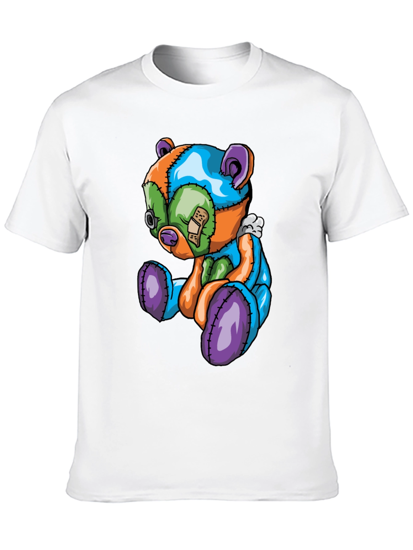 Patchwork Bear Graphic Tee
