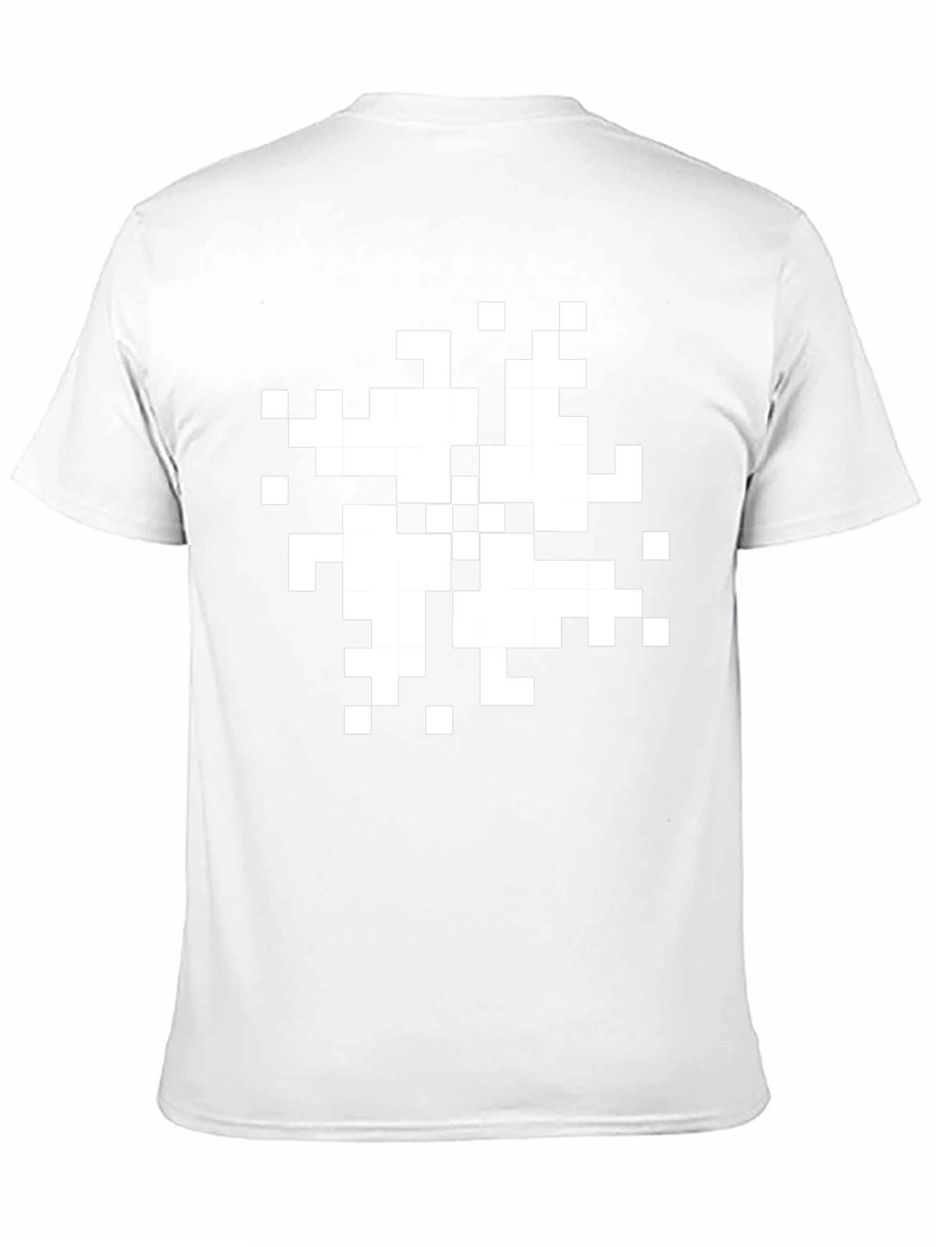 Pixel Art Graphic T-Shirt - Black Cotton Casual Tee