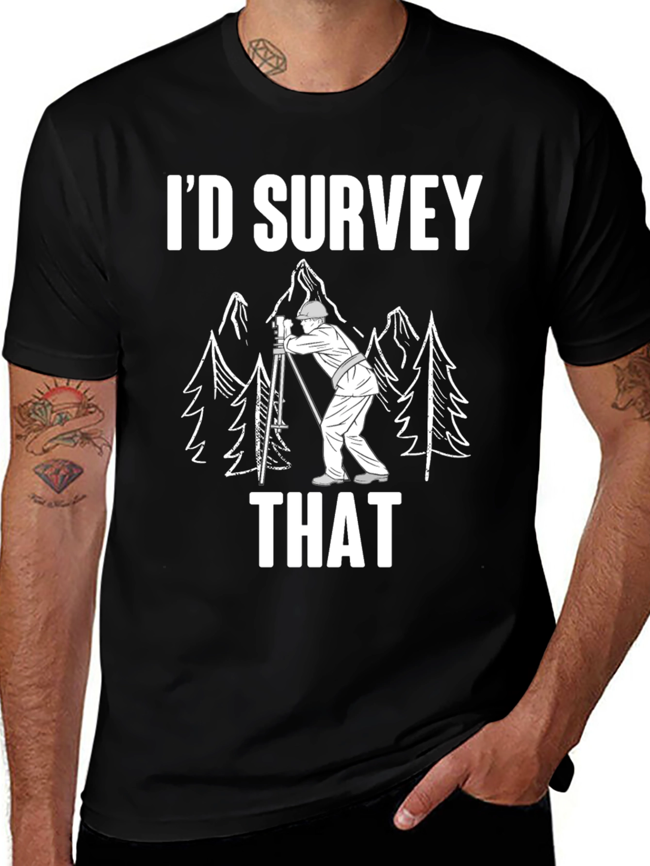 Id Survey That Funny Surveyor Shirt