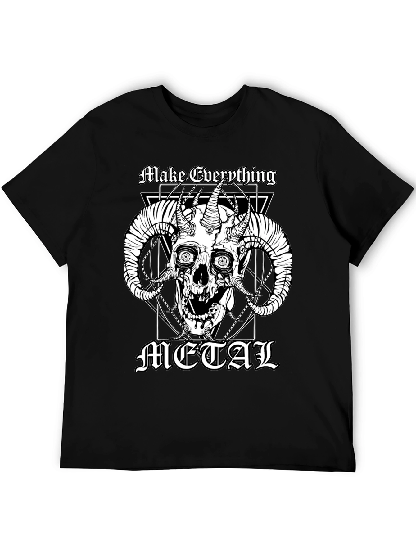 Make Everything Metal Skull Graphic Tee