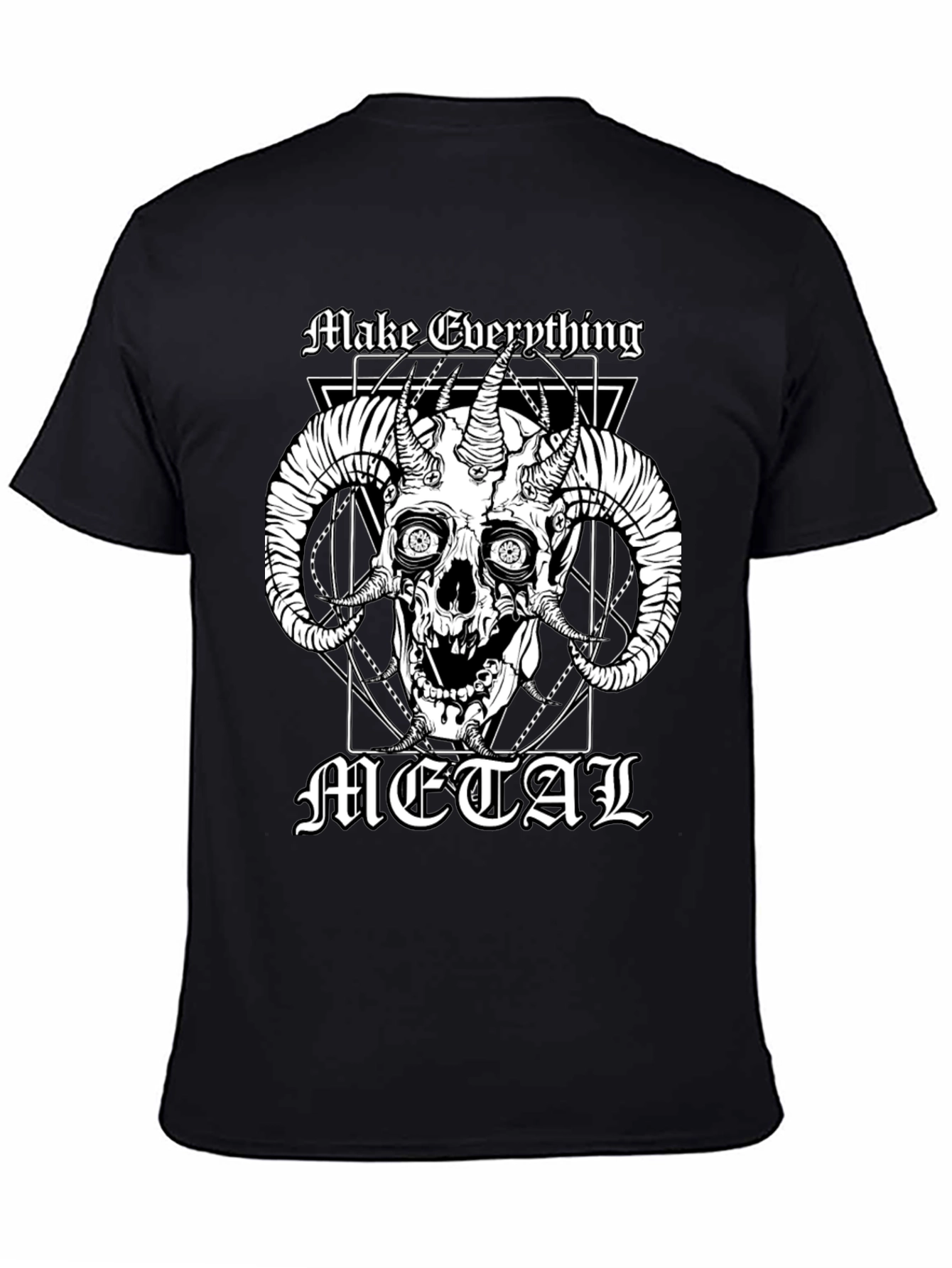 Make Everything Metal Skull Graphic Tee