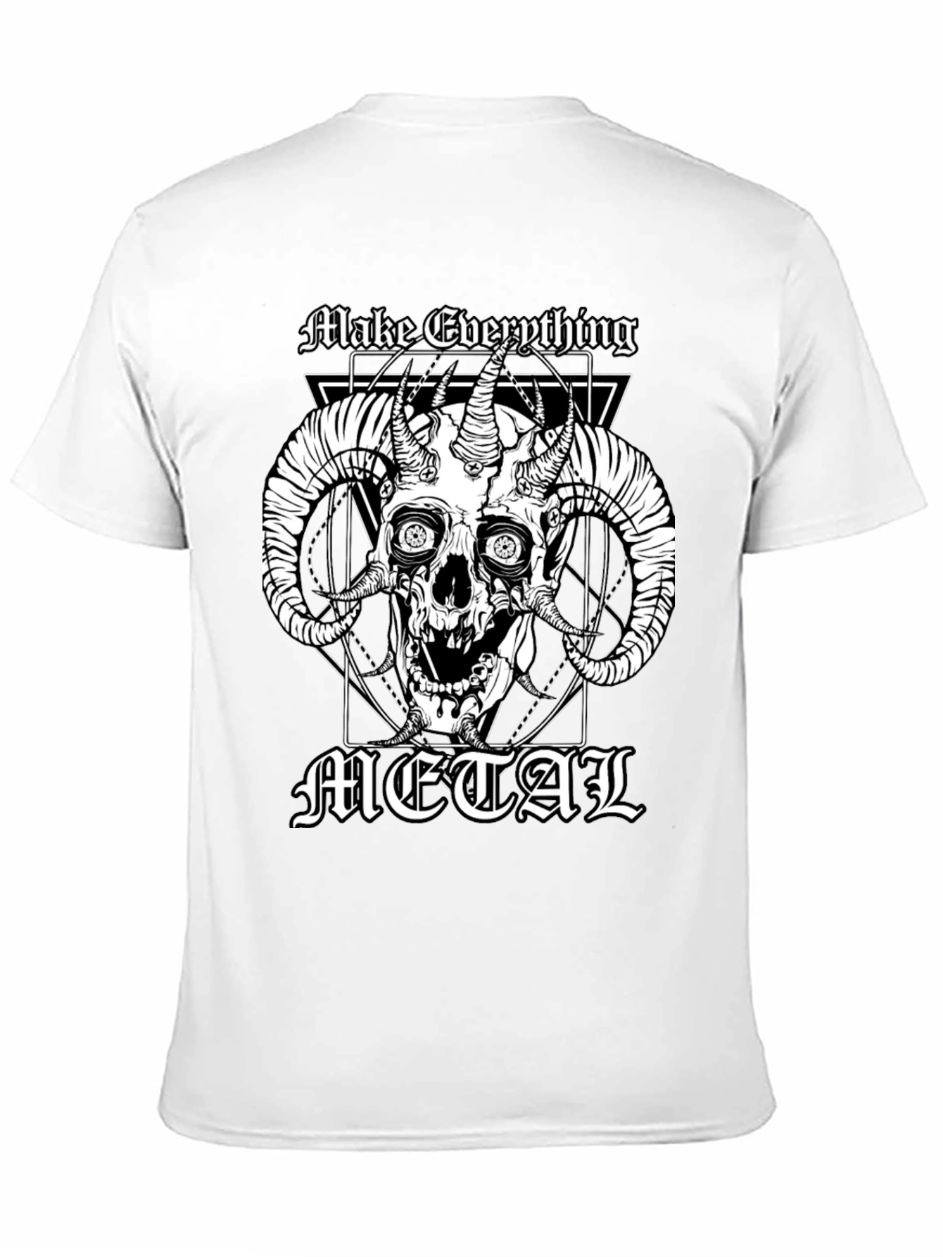 Make Everything Metal Skull Graphic Tee