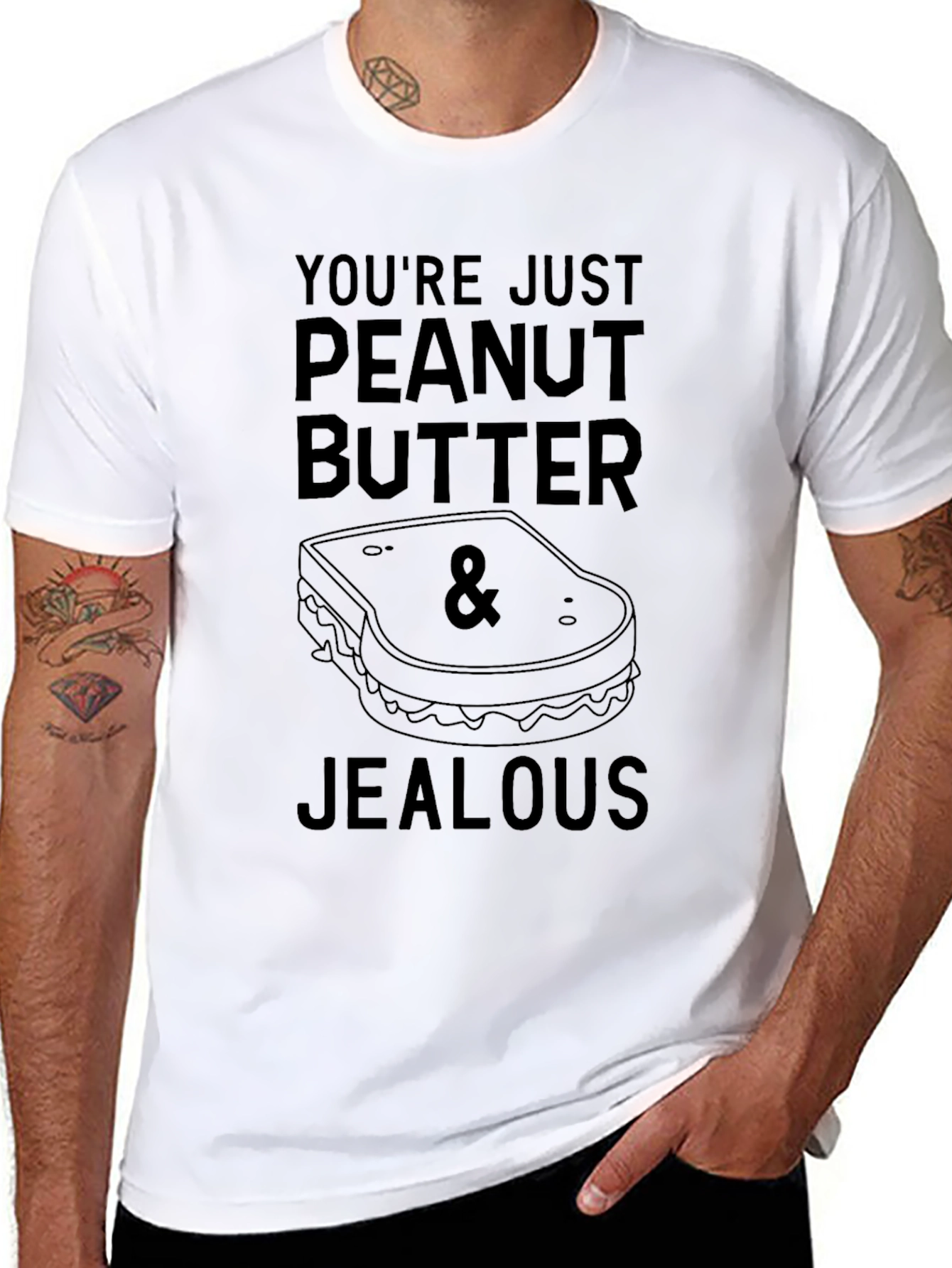 Peanut Butter & Jealous Graphic T-Shirt