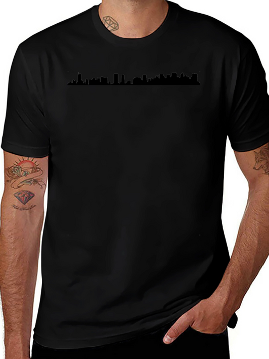 Cityscape Graphic Tee - Black