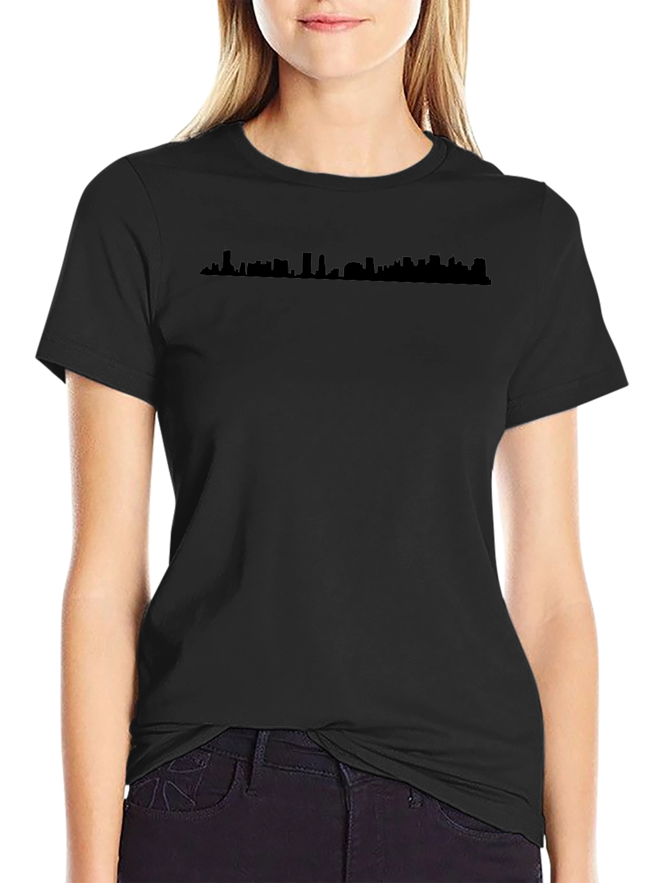 Cityscape Graphic Tee - Black