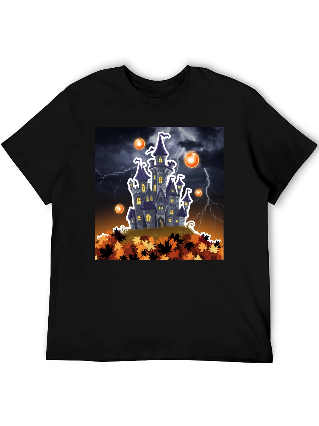 Halloween Castle T-Shirt - Spooky Season Apparel