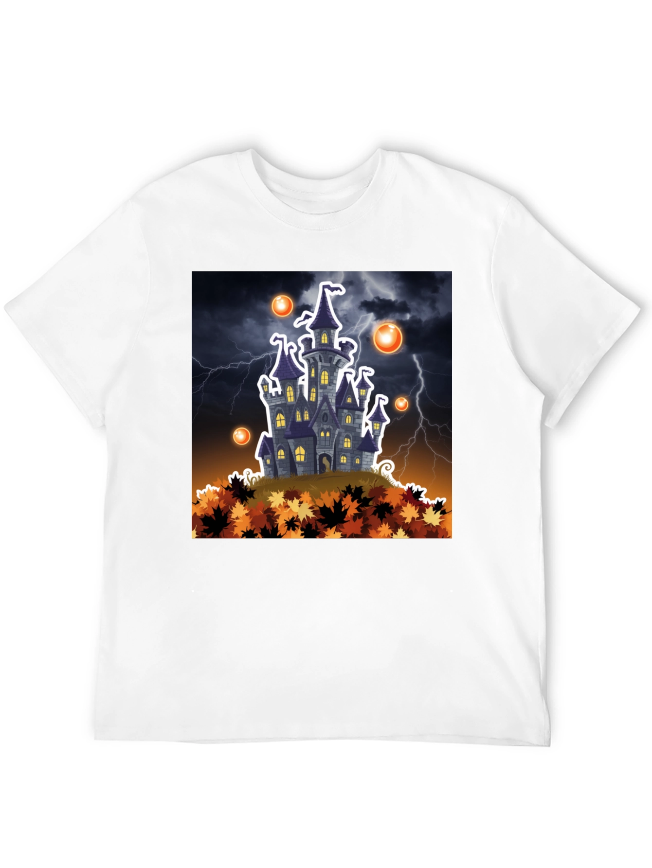 Halloween Castle T-Shirt - Spooky Season Apparel