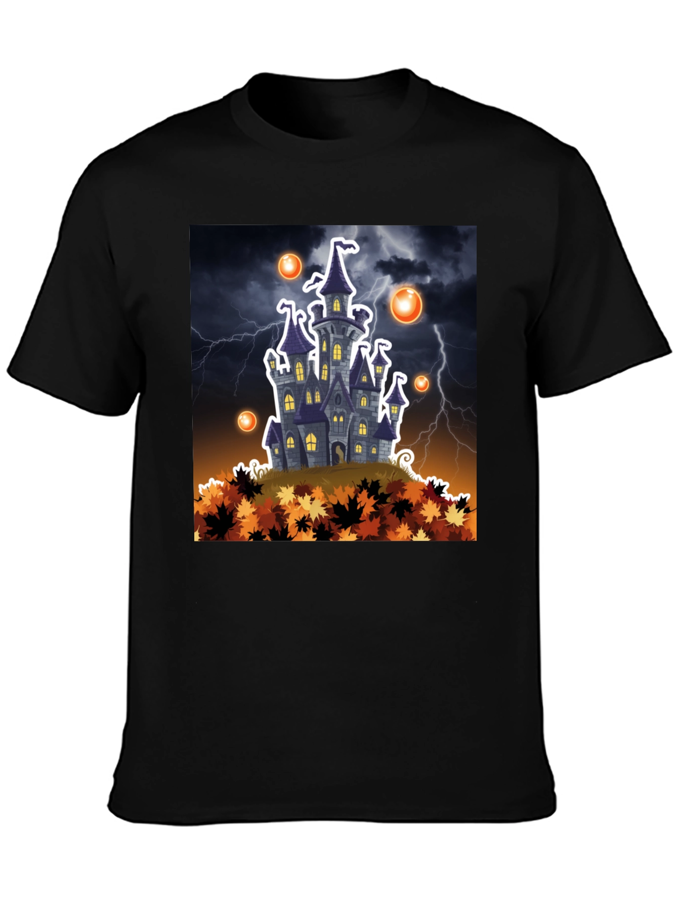 Halloween Castle T-Shirt - Spooky Season Apparel